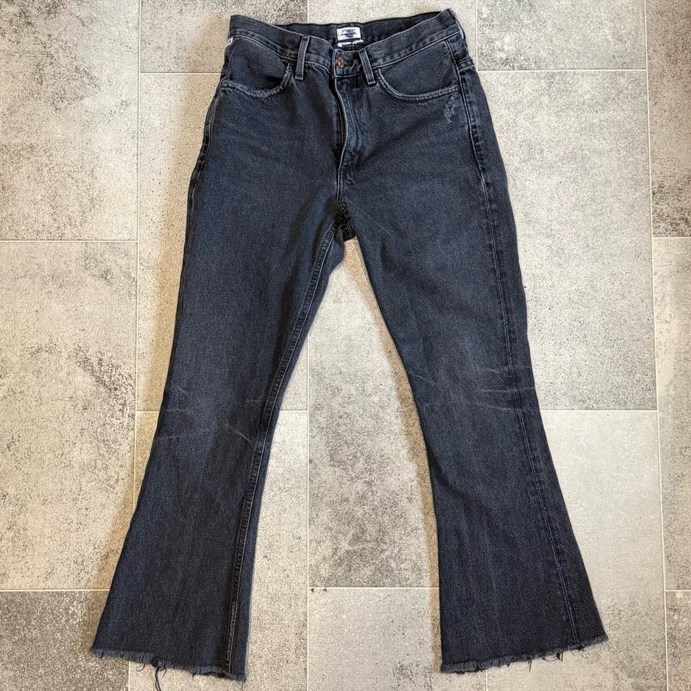 Citizens of Humanity Mid Rise Kick Flare Jeans in Black Size 26